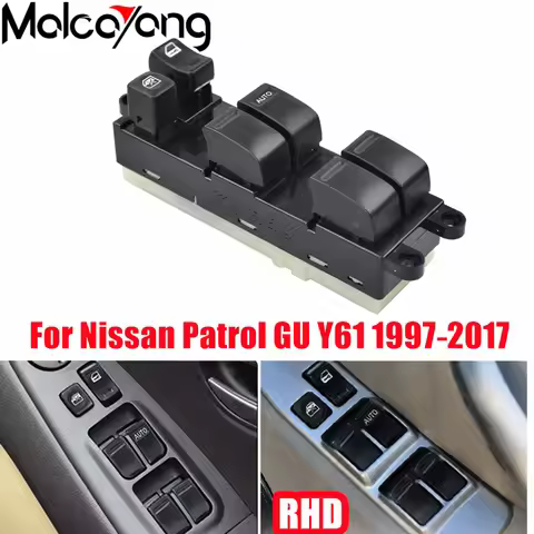 Right Hand Drive Master Power Window Switch For Nissan Patrol GU Y61 1997‑2017 X-Trail T30 INFINITI