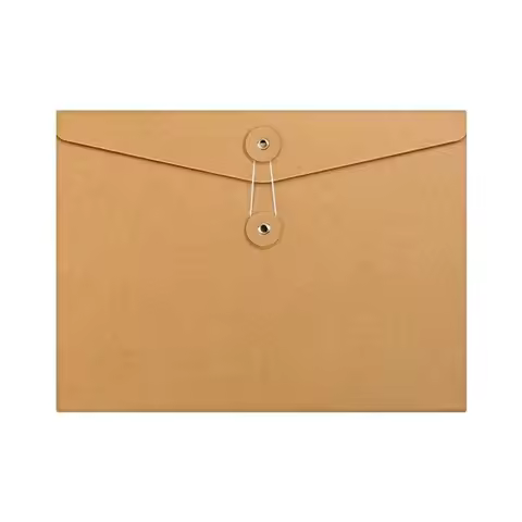 20pcs A4/A5 Kraft Paper Envelopes File Folder Closure Project Pockets Document Organizer