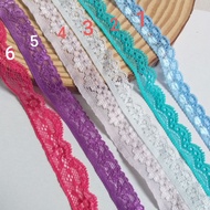 Elastic lace, size 1.2cm to 2.8cm (5 meter cord)