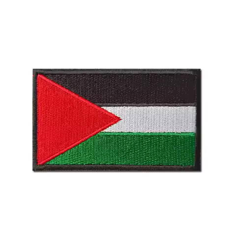 Palestine National Flags Patch Sew Embroidered Patch Arm Badge Magic Label Stick Military Combat Clo
