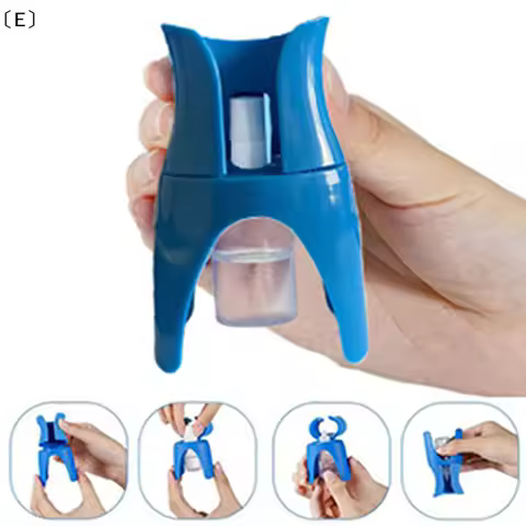 〔E〕Eye Drops Holder Eye Drops Bottle Helper Eye Ointments Drops Holder Device Eye Drop Guide Aid Hel