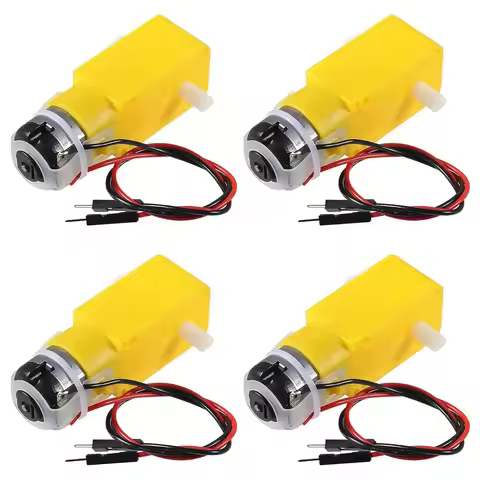 4pcs TT Motor Electric Gear Motor DC3-12V Dual Shaft Geared Motor Chassis Four Drive Car Motor Gearm