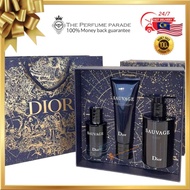 New Arrived Dl0R Suvage 3in1 Set [ Perfume Edp 60ml + 120ml Face Cleanser + Shower Gel 250ml ]