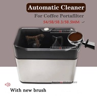 Automatic 58mm Coffee Portafilter Cleaner Electric Cleaner For 54/58.3/58.5mm Portafilter Stainless 