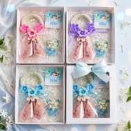 Small Garland Set For Banknotes + Jasmine Brooch Mother's Day Gift Cute And Colorful Can Hold 2 Bank