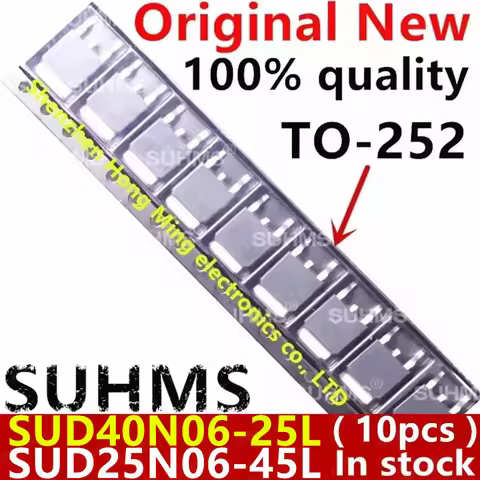 (10piece)100% New 40N06 40N06-25L 40N06-25 SUD40N06-25L 25N06 25N06-45L 25N06-45 SUD25N06-45L TO-252