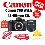 Canon 70D with 18-55mm Lens (Used) Good condition 8.5/10