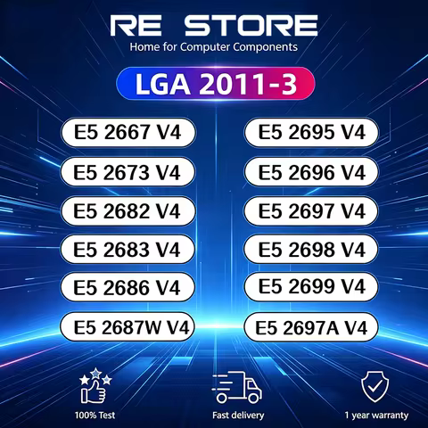 free shipping E5 2667 2673 2682 2683 2686 2687W 2695 2696 2697 2698 2699 2697A V4 for lga 2011-3 xeo