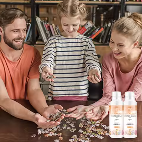 60/120/150/240ml 5D Diamond Painting Glue Shine Effect Diamond Art Glue Sealer Diamond Painting Seal