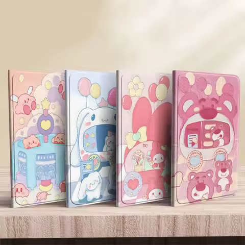 Cartoon Sanrio Case For Samsung Galaxy Tab S8 TabS9 Plus S7 FE Melody Stand Case for Tab S6 Lite 10.