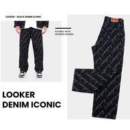 LOOKER MONOGRAM Straight-Leg Jeans 13 Oz.
