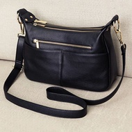 Women's leather bag made of genuine leather - women's genuine cowhide soft leather shoulder bag - wo