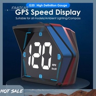 [Fanicas.my] Car Digital GPS Speedometer HD LED Display Speed MPH KMH HUD Compass Digital GPS HUD Ov