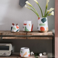 Hand Painted Ceramic VaseinsWind Good-looking Floor Vase Hydroponic Flower Pot Home Slightly Luxury Decoration Vase Deco