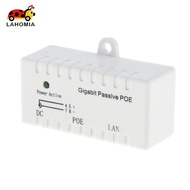[lahomia] Gigabit Power over Ethernet PoE Injector DC 12V-52V for IP Camera Voip Phone