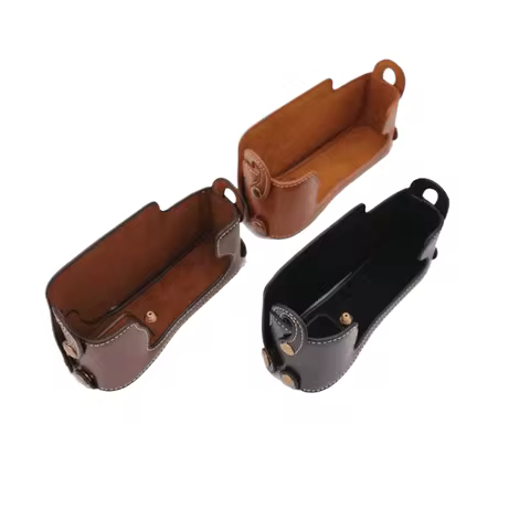 Camera Bag Bottom Case For Fujifilm Fuji Finepix X-E1 XE1 X-E2 XE2 PU Leather Half Body Set Cover Wi