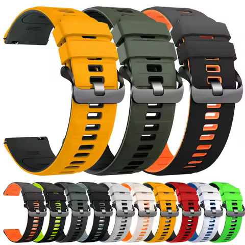 Sport 22mm Silicon Watch Strap For TicWatch Pro 3 Ultra GPS/LTE Band For Ticwatch Pro X/2021/2020/GT