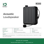 SHIDU Wireless Lapel Microphone Mini Portable Voice Amplifier Megaphone with Wireless Microphone Lou