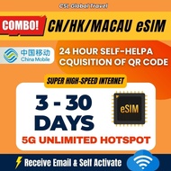 【CSL】China Hong Kong Macau eSIM |  Auto VPN  |  Google Instagram Whatsapp etc  | High Speed 20GB Tra