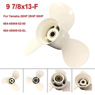 Winibo Boat Propeller for Yamaha Outboard Motor 20hp 25hp 30hp/ Outboard 9 7/8x13 Propeller for Yama