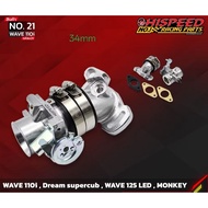 hispeed throttle body 34mm  wave 125