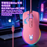 [Ready Stock] Eat Chicken MOUSE Press Gun Macro Definition typec Wired MOUSE RGB Game MOUSE WJG