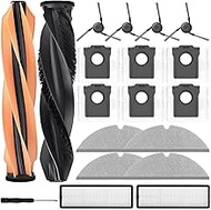 Accessories for Dreame D20 Pro Plus, JKOISL 2 x Main Roller Brushes, 6 x Dust Bags, 4 x Side Brushes