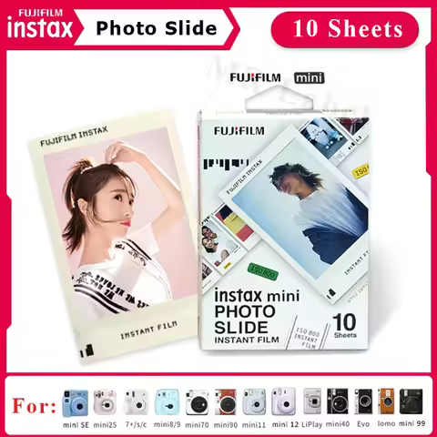 Fujifilm Instax Mini Color Film Photo SLIDE For Fuji Instant Camera Mini 12 11 8 9 SE Link Liplay EV
