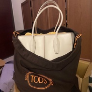 TOD’s 托特包 tote 上班通勤 電腦包 白色