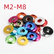 Aluminum Alloy Multicolor Semicircle Head Washer M2 Model Screw M3 Bolt Washer Washer M2.5M4M5M6M8