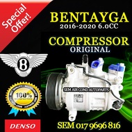 BENTLEY BENTAYGA 2016-2020 YEAR 6.0CC 6SAS14C 6PK ORIGINAL DENSO ND COMPRESSOR/ KOMPRESOR (CAR AIRCO