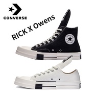 Rick Owens drkshdw x converse Black White Male Female Canvas Running Shoes 1970S convers Leisure SQX