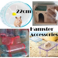Hamster hideout bath house tubes hamsters tunnel tube sand bath platform wooden house accessories BIG Wheel NEW