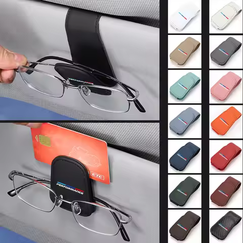 Car Multifunction Sunglasses Holder Glasses Clip Card Ticket clip Storage Clips For BMW X1 X3 X4 X5 