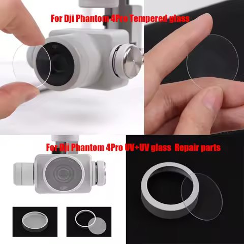 New UAV Lens Ring for DJI Phantom 4/4Pro Gimbal Camera Glass UV Tempered Film Repair Replacement for