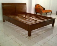 dipan minimalis  ukuran 180x200cm / tempat tidur minimalis polos ukuran no.1 / ranjang kayu jati mur