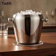 [dksqer] 304 Stainless Steel Ice Container Double Handles Stainless Steel Ice Container