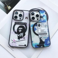 Magnetic Soft Bape Brand Mode Case Samsung S26 Ultra Plus A27 A37 A57 5G A07 A17 A06 A56 5G A55 A35 