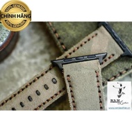Real Cow Leather Watch Strap Rm 1968 Army -SIZE,22,AW, SEIKO 42MM -Push Full Accessories.