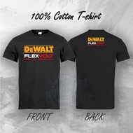 Dewalt Flexvolt Power Tools  Tshirt Tee (Ready Stock) Baju Tukang