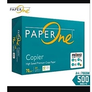 Paper one A4 70gsm 1 ream/500sheet / RM12 1 ream if buy bulk