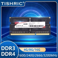 TISHRIC Ram Memory DDR3 DDR4 4GB 8GB 16GB Notebook Ram 1600 2400 2666 3200MHz High Performance Laptop Ram Memory