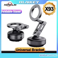 HLINKEY ที่ยึดโทรศัพท์แบบแม่เหล็กในรถยนต์พับได้360 ° หมุนที่จับโทรศัพท์มือถือติดง่ายแท่นวางโทรศัพท์ม