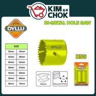 DYLLU HSS Bi-Metal Hole Saw 16-76mm | Cutting Depth 38mm | Variable Teeth 4/6