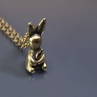 公仔麻吉系列-兔子與紅蘿蔔 紙鎮 公仔項鍊