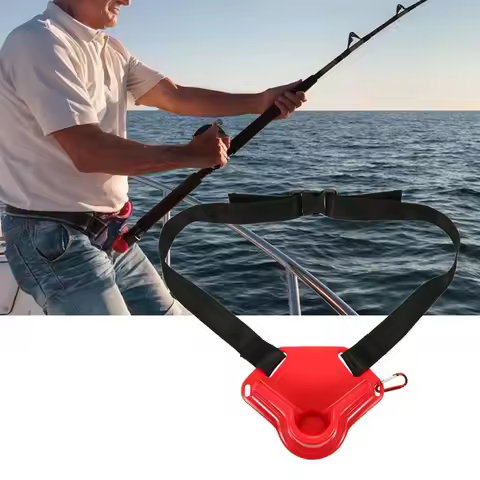 Boat Sea Fishing Waist Rod Holder Fighting Belt Support Stand Up Adjustable Strap Adjust Fishing Sta
