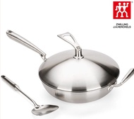 ZWILLINGHousehold Wok Non-Lampblack Non-Coated Non-Stick Pan Stainless Steel Induction Cooker Applic