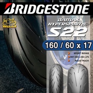 Tayar Tyre Bridgestone Battlax Hypersport S22 160/60x17