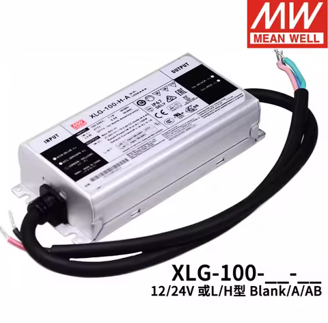 mean well 100W Constant Power Mode LED Driver XLG-100-12-A 8.4~12V XLG-100-24-A 16.8~24V XLG-100-L-A