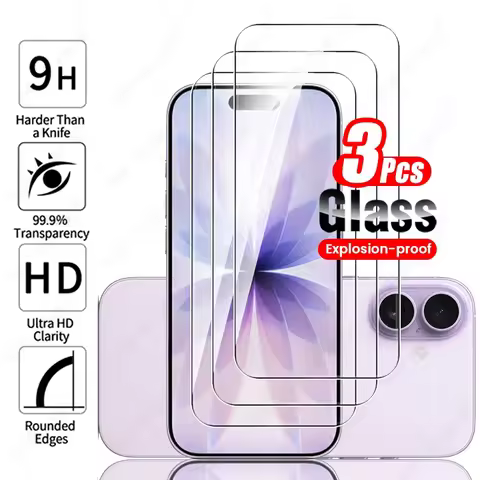 3Pcs 9H Glass For Apple iPhone 17 Protective Glass On iPhoen iPone iPhon i Phone Air 17Pro 17ProMax 